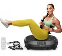 FLYBIRD 2025 Vibration Plate,120 Intensity Levels/5 Programs for Lymphatic Drainage,150KG Weight Capacity,Quiet Vibrating Plate Exercise Machine,with 2 Resistance Bands,Exercise Equipment for Home Use