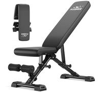 FLYBIRD Adjustable Weight Bench, ASTM-Certified 363KG Workout Bench Foldable for Home Gym, 90° to -30° FID and Extended Backrest for Bench Press Strength Training Exercise