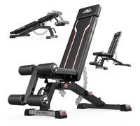 FLYBIRD Heavy Strength Training Bench for Home Gym, Adjustable Weight Bench can be Folded for Storage/Vertical Storage, Space-Saving Workout Bench with 544KG Weight Capacity