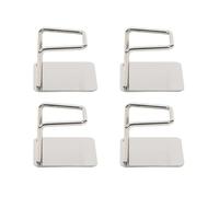 Flybloom 4Pcs Weight Scale Holder for Wall Mount Universal Scale Storage Bracket Hook for Home Gym, Bathroom, Kitchen(Silver)