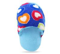 Flybloom Pet Chew Toys Vocal Striped Slippers Toys Plush Dog Cat Interacive Bite Toy Molar Toy Pet Supplies, Blue
