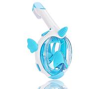 Flyboo Snorkel Mask for Kids Full Face Snorkel Set, Childrens Snorkeling Gear with 180°Panoramic View, Anti-Fog Anti-Leak Diving Mask for Boys Girls Gifts