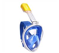 Flyboo Snorkel Mask, Full Face Snorkel Set, 180°view Snorkeling Gear with Panoramic Design-Compatible Sports Camera, Diving Mask with Anti-fog and Anti-leak Technology for Adults and Kids