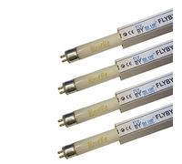 FLYBY-BLUE 4 x 8W 8 Watt 12 Inch 12" T5 Bug Zapper Insect Attracting Lamp UVA Replacement Tube Bulbs for 16W Electric Fly Killer Incl Starter