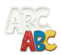 Flycalf Back to School Cookie Cutter ABC Teacher Appreciation 3" with Plunger Stamper Kitchen Gifts Vacation 3D PLA Baking Sugar Craft DIY Mold Decorating Tools
