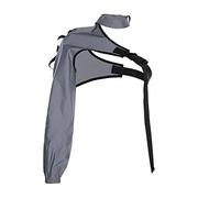 FlyCC Women Sexy One Shoulder Adjustable Buckle Crop Tops - Reflective Festival Rave Form Fitting Shrugs, Reflective Grey, One Size