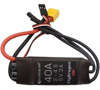 Flycolor 40A ESC 2-4S Electric Speed Controller 5v 3A BEC with XT60 & 3.5mm Bullet Plugs for RC Drone Airplane Brushless Motors