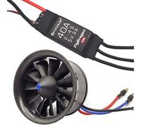 Flycolor EDF 50mm 4900KV 3S Maximum Thrust 770g 11 Blades Ducted Fan with RC Brushless Motor with ESC 40A(2~4S) Balance Tested for EDF RC Jet Airplane