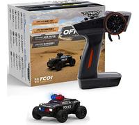 FLYCOLOR Turbo Racing 1:76 C82 RC Truck Car Full Proportional RC Mini Sports Car Remote Controller for Adults Gift(Black)