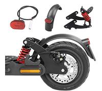 Flycoo2 Rear Suspension with Fender LED Rear Light for Xiaomi Pro / Pro 2 Scooter Refit Part Kit Vibration Damper Parts Shock Absorber for Electric Scooter (Red)