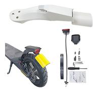 Flycoo2 Rear Wheel Fender Kit for Mi 3 for Xiaomi M365/1S Electric Scooter Accessories, Mudguard with LED Taillight Modification Kit Spare Part, White