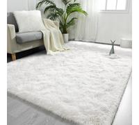 FlyDOIT 8x10 Feet Large Area Rugs for Living Room, Ivory Shaggy Rug Fluffy Throw Carpets, Ultra Soft Plush Modern Indoor Fuzzy Rugs for Bedroom Girls Kids Nursery Room Dorm Home Decor