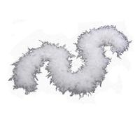 Flydreamfeathers 100 Gram 2 Yard Long Chandelle Feather Boa Over 10 Colors, Great for Party, Wedding, Costume (White)