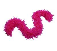Flydreamfeathers 100 Gram 2 Yard Long Chandelle Feather Boa Over 10 Colors, Great for Party, Wedding, Costume (Hot Pink Color)