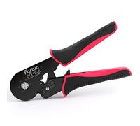 Flyduo Hexagonal Ferrule Crimping Tool - Suitable for 0.08-16mm ² (AWG 28-5) Adjustable Ratchet Crimping Tool for Cable End Sleeves and Wire Ferrules