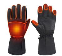 FLYEER Heated Gloves,Waterproof Winter Thermal Heating Gloves for Men/Women,Touchscreen Warm Hand Gloves for outdoor Sports Cycling Motorcycle Hiking Skiing Mountaineering