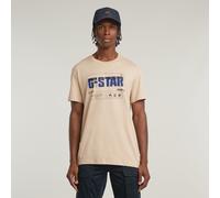 Flyer Graphic T-Shirt - Beige - Men M