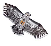 Flyer Kite Large Adult Eagle-Shaped Kite in The Park The Solid Resin Rod Supports The Flying Kite Large-Scale Entertainment (Color : Gold Size : 7.9ft) (Gray 7.9ft+2297ft line A)
