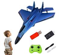 Flyer Wings - Kids Remote Toy Plane, Light Aircraft Model | 2.4GHz Land Air Glider RC With Control Channels, Aeroplane Gift For Children Outdoor Entertainment, LED Play Toy For Young Pilo