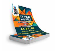 Flyers and Leaflets A5 | Full Colour Gloss Printed | 130gsm Premium Paper | Custom Print for Business Events, Promotions & Marketing | 100 Sheets Double Sided.