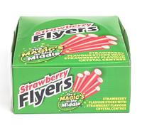 Flyers Strawberry Liquorice Sticks Carton - 60 Sticks | Sweet Strawberry Flavoured Sweets | Large Bulk Pack for Sharing & Events