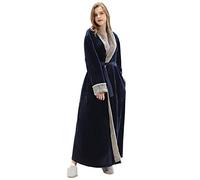 FLYF Women Towelling Towel Dressing Gown Warm Full Length Plus Size Flannel Bathrobe