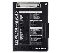 FlyGA A5 Folding Pilot Kneeboard - Holds Standard Plogs - For Use In Light Aircraft, Helicopters & Microlights