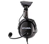 FlyGA KB400A General Aviation Headset - Mono and Stereo Compatibility - Passive Noise Reduction, Noise-Canceling Microphone, Gel Ear Seals, Adjustable Headband & Headset Bag