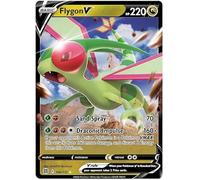 Flygon V 106/172 Ultra Rare Pokemon Card (SWSH Brilliant Stars) + 1x TitanCards® Toploader