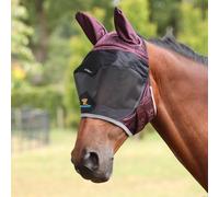 FlyGuard Pro Deluxe Fly Mask with Ears Black - Cob