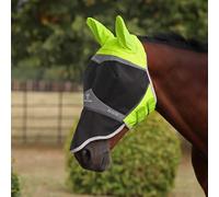 FlyGuard Pro Hi-Viz Fine Mesh Fly Mask with Ears and Nose - Full