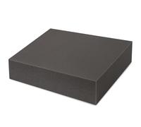 FlyGulls 1 Pack Square Upholstery Foam Premium Quality for Seat Replacement Cushion or Stuffing Craft Foam Couch Chair Padding DIY Projects (Dark Grey, 20"X20"X4"/50X50X10 cm)
