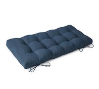 FlyGulls Bench Cushion for Indoor Furniture 42 x 16 inch Rectangle Bench Seat Cushion for Bay Window Entryway Piano Seat Thick Textured Chair Pads with Non-Slip Backing 1 Pack, Dark Blue