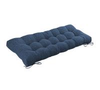 FlyGulls Bench Cushion for Indoor Furniture 48 x 19 inch Rectangle Bench Seat Cushion for Bay Window Entryway Bench Thick Textured Chair Cushion with Non-Slip Backing 1 Pack, Navy