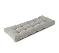 FlyGulls Bench Cushion for Indoor Furniture Soft Bench Seat Cushion for Dining, Piano Benches and Window Seats Tufted Chair Pads with Non-Slip Backing 42"X17"X3"/106X43X8 cm (1, Light Grey)