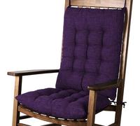 FlyGulls Extra Large Rocking Chair Cushion with Thick Padding High Back and Seat Cushion 2 Piece Set