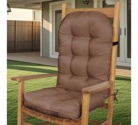 FlyGulls Outdoor Patio Chair Cushion Waterproof One-Piece, 1 PC, Coffee
