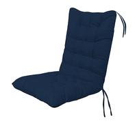 BAHULA High Back Chair Cushion, Patio Outdoor Chair Cushion Seat Pads, Recliner Soft Garden Chair Seat Pad Cushion with Backrest for Indoor, Office, Home, Rocking Chairs,Navy,45 * 100cm
