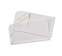 FlyIdeas Set of 2 Waterproof Bamboo Mattress Protectors for Cribs, Cots and Prams 50x83 cm I Super Soft & Absorbent Baby Bed Covers, Hypoallergenic and Phthalate Free