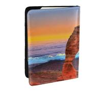 FLYIFE Arches National Park Printed Passport Holder Cover, PU Leather Passport Cover Case Travel Passport Wallet for Women Men