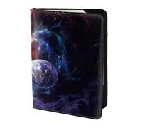 FLYIFE Beautiful Galaxy Printed Passport Holder Cover 5.5 inches, Leather Passport Cover Case Travel Passport Wallet for Women Men