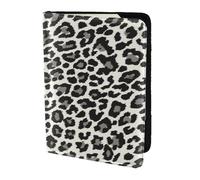 FLYIFE Black Leopard Print Printed Passport Holder Cover 5.5 inches, Leather Passport Cover Case Travel Passport Wallet for Women Men