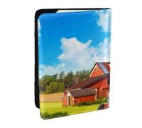 FLYIFE Company Farm Tractor Printed Passport Holder Cover, PU Leather Passport Cover Case Travel Passport Wallet for Women Men