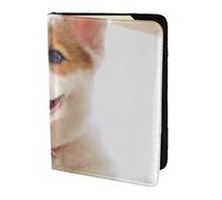 FLYIFE Cute Corgi Printed Passport Holder Cover 5.5 inches, Leather Passport Cover Case Travel Passport Wallet for Women Men