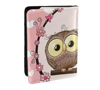 FLYIFE Cute Owls Printed Passport Holder Cover, PU Leather Passport Cover Case Travel Passport Wallet for Women Men