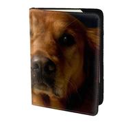 FLYIFE Golden Retriever Printed Passport Holder Cover 5.5 inches, Leather Passport Cover Case Travel Passport Wallet for Women Men