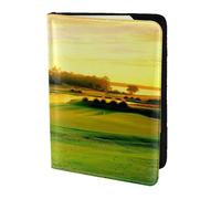 FLYIFE Golf Course Printed Passport Holder Cover 5.5 inches, Leather Passport Cover Case Travel Passport Wallet for Women Men