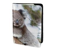 FLYIFE Koala Bear Printed Passport Holder Cover 5.5 inches, Leather Passport Cover Case Travel Passport Wallet for Women Men