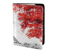 FLYIFE Paris Printed Passport Holder Cover 5.5 inches, Leather Passport Cover Case Travel Passport Wallet for Women Men