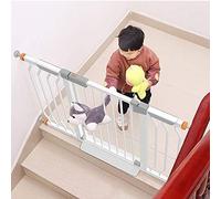 FLYIFE Pet Playpens Extra Wide Metal Pet Safety Gate Pressure Mounted Expandable Fence Fireplace for Indoor Aisle Staircase-Balusters/167-174Cm